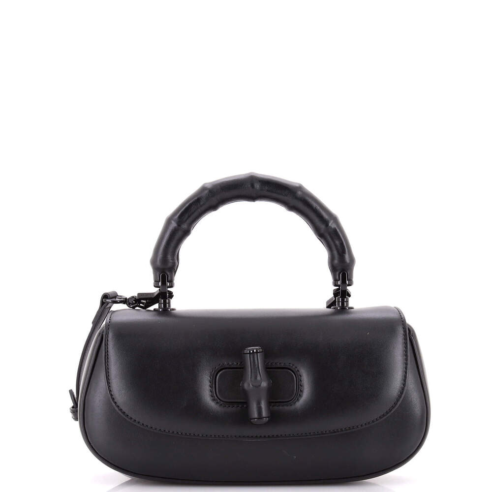 Gucci Medium Bamboo Diva Top Handle Bag Leather